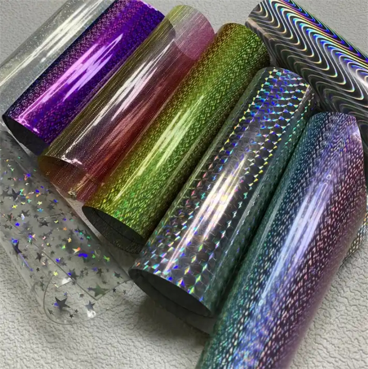 PVC Synthetic Leather Roll Transparent Pvc Fabric Laser Clear Pvc TPU Leather For Making Bags Shoes