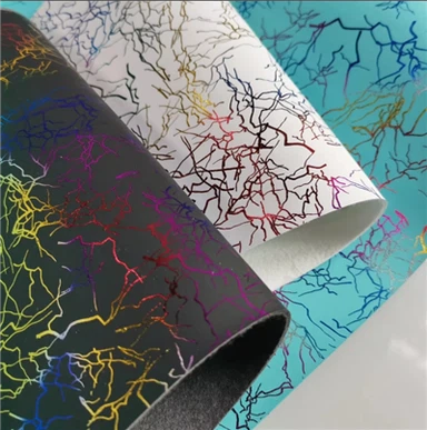 Rangli Shining Streak Space PU Nonwoven charm Faux Leather