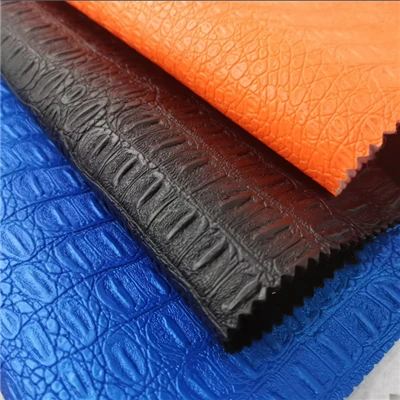 Zavodning issiq sotilishi timsoh dizayni PVC Fuax terisi hayvon naqshli kabartmalı PVX teri