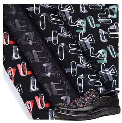 Ulgurji ekranli bosma dizayneri Faux Print PU sintetik charm mato